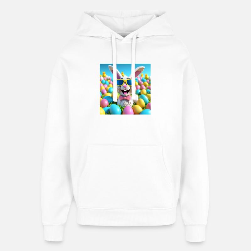 Easter, Happy Easter, Easter - Oversized Unisex Hoodie by Stanley/Stella - white