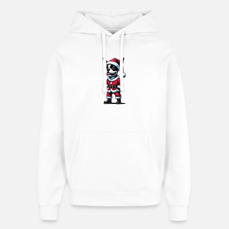 Bostie Weihnachtsmann - Oversized Unisex Hoodie von Stanley/Stella - Weiß