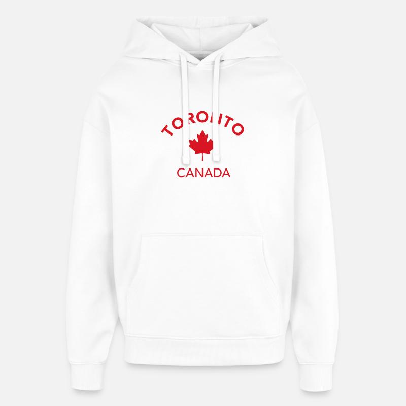 TORONTO Canada Kanada - Oversized Unisex Hoodie von Stanley/Stella - Weiß