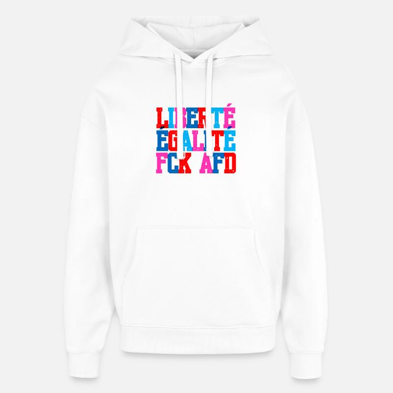 Ich bin so frei - Oversized Unisex Hoodie von Stanley/Stella - Weiß