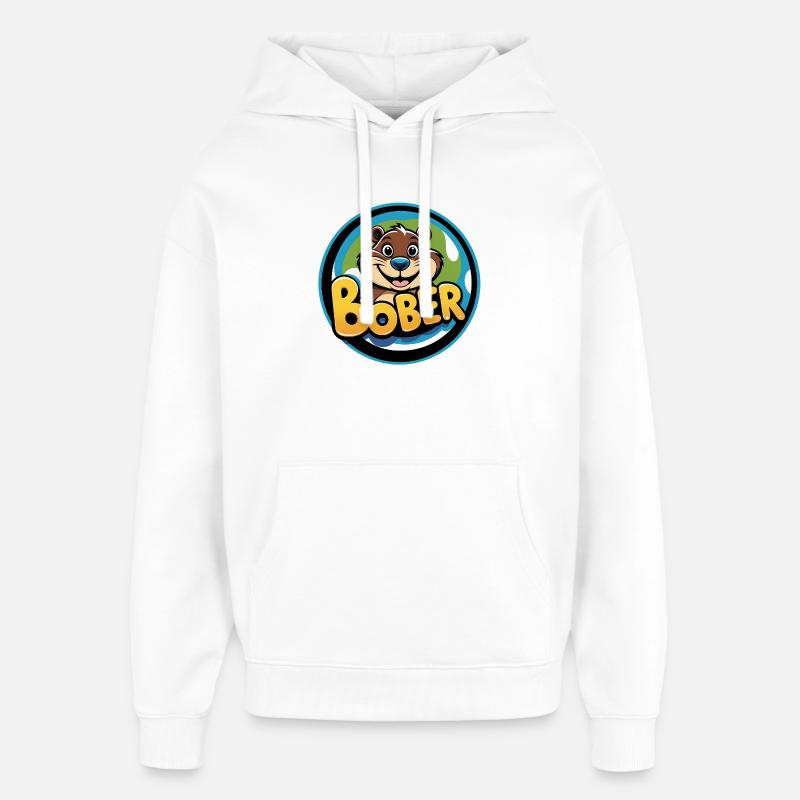 Bober - Sweat à capuche unisexe Stanley/Stella Oversized - blanc