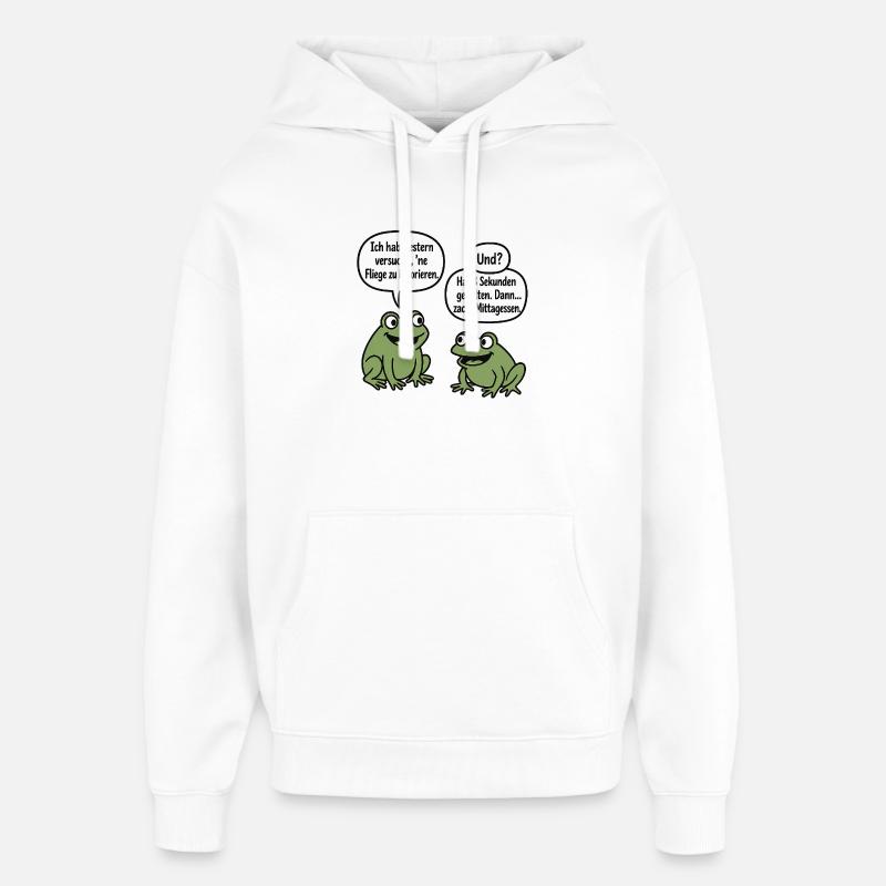 Froschhumor: Fliege ignorieren Witz - Oversized Unisex Hoodie von Stanley/Stella - Weiß