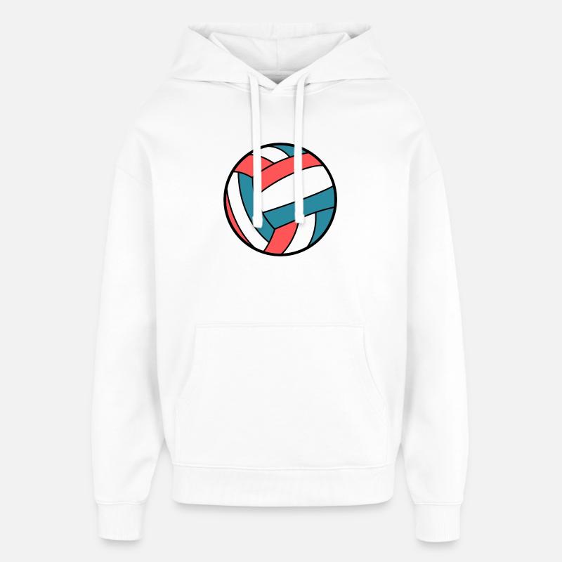 Couleurs Waterpolo - Sweat à capuche unisexe Stanley/Stella Oversized - blanc