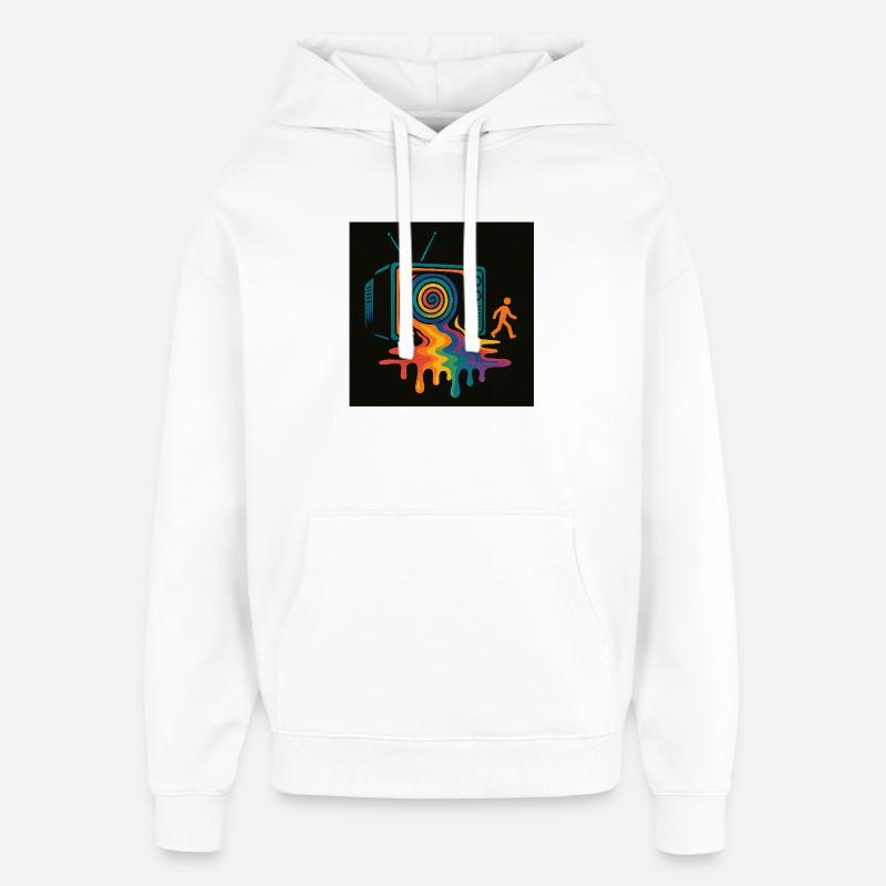 Melted Media – Raus aus der Matrix - Oversized Unisex Hoodie von Stanley/Stella - Weiß