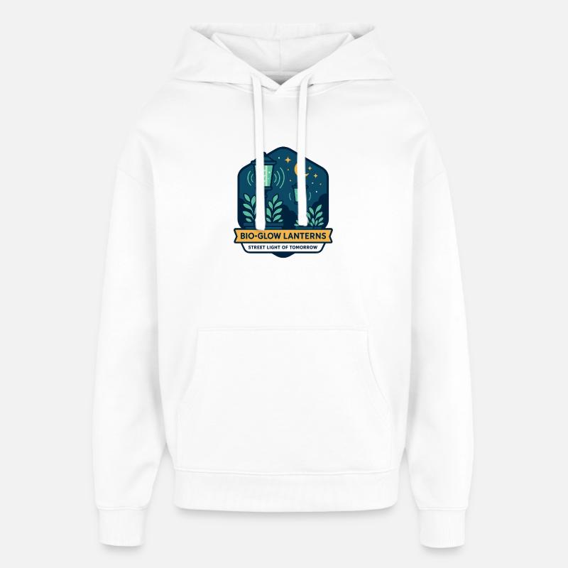 Bio-Glow Lanterns - Oversized Unisex Hoodie von Stanley/Stella - Weiß