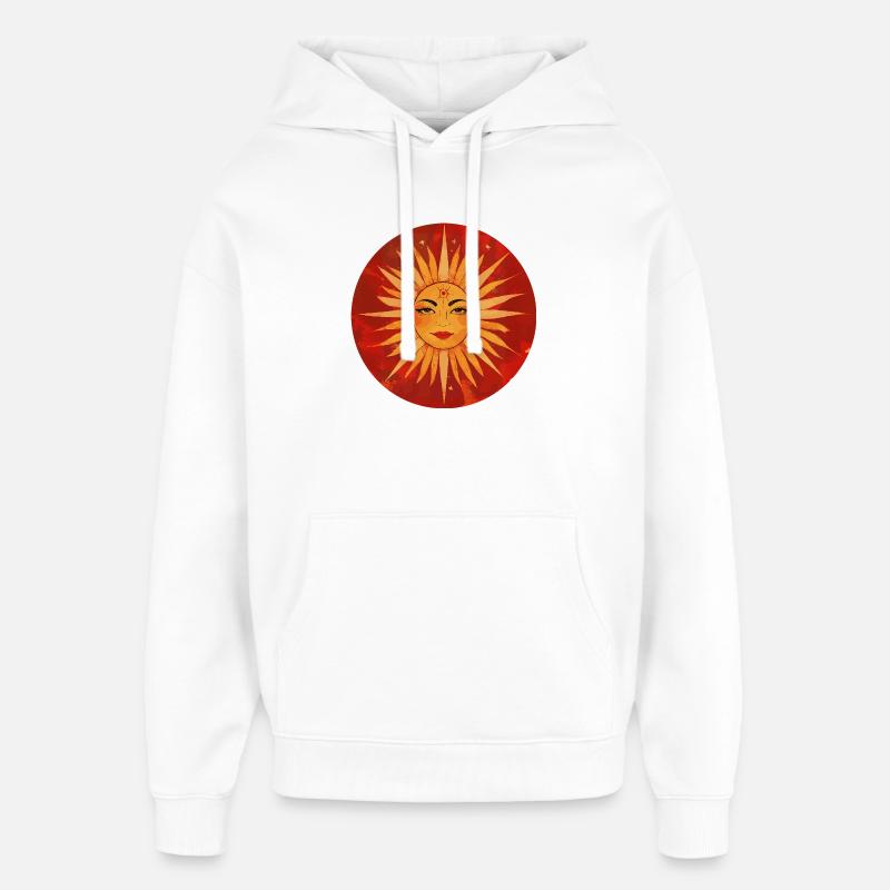 Soleil - Sweat à capuche unisexe Stanley/Stella Oversized - blanc