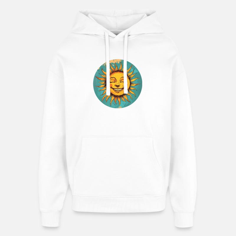 Soleil - Sweat à capuche unisexe Stanley/Stella Oversized - blanc