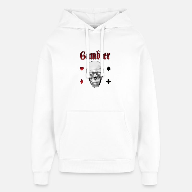 Joueur - Sweat à capuche unisexe Stanley/Stella Oversized - blanc
