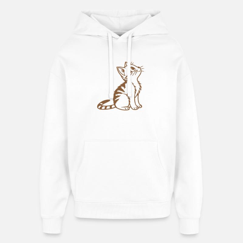 Süßes Kätzchen - Oversized Unisex Hoodie von Stanley/Stella - Weiß