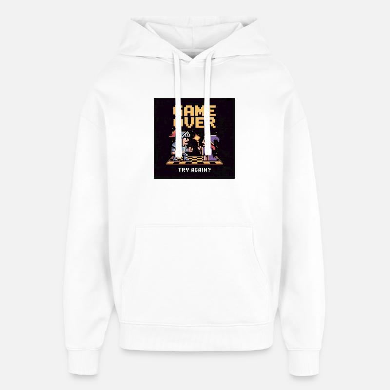 Game Over Pixel Duel Design - Oversized Unisex Hoodie von Stanley/Stella - Weiß