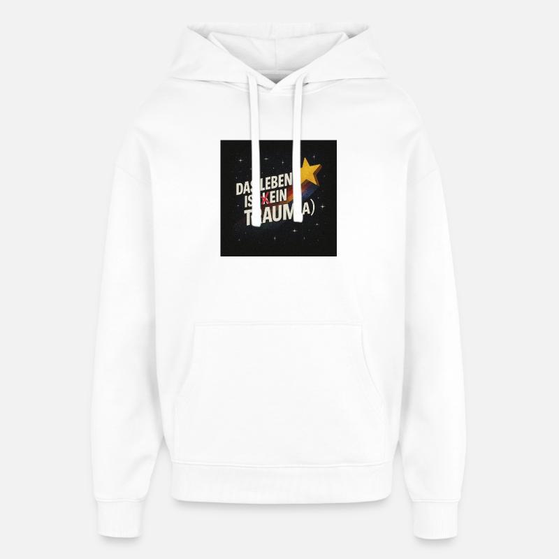 Le traumatisme en bref - Sweat à capuche unisexe Stanley/Stella Oversized - blanc