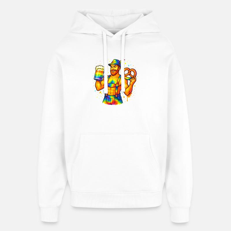 pride bavarian - Oversized Unisex Hoodie von Stanley/Stella - Weiß
