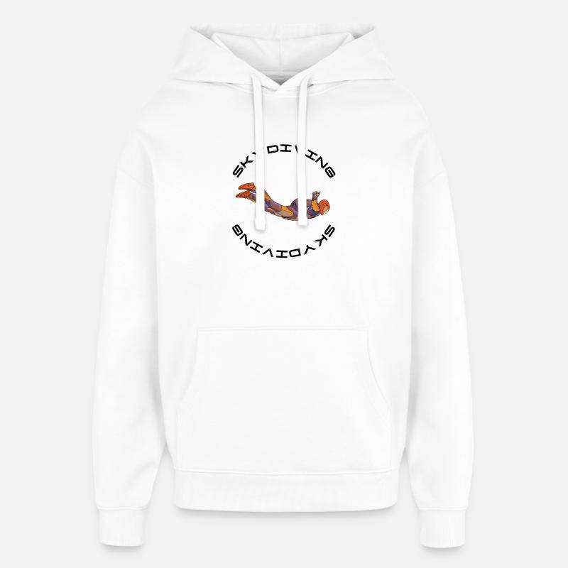 Parachutiste - Sweat à capuche unisexe Stanley/Stella Oversized - blanc