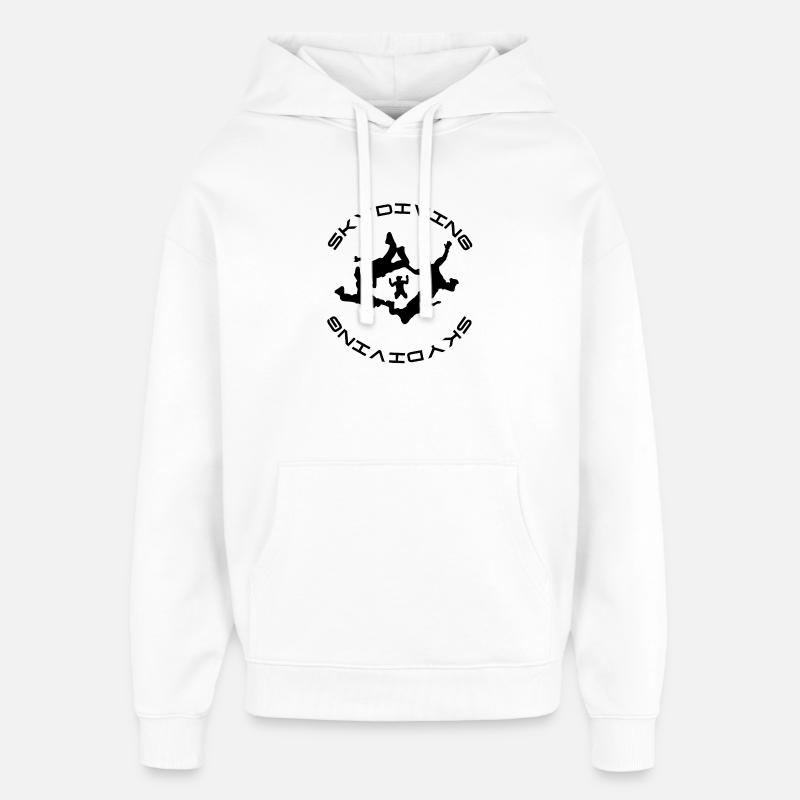 Parachutisme - Sweat à capuche unisexe Stanley/Stella Oversized - blanc