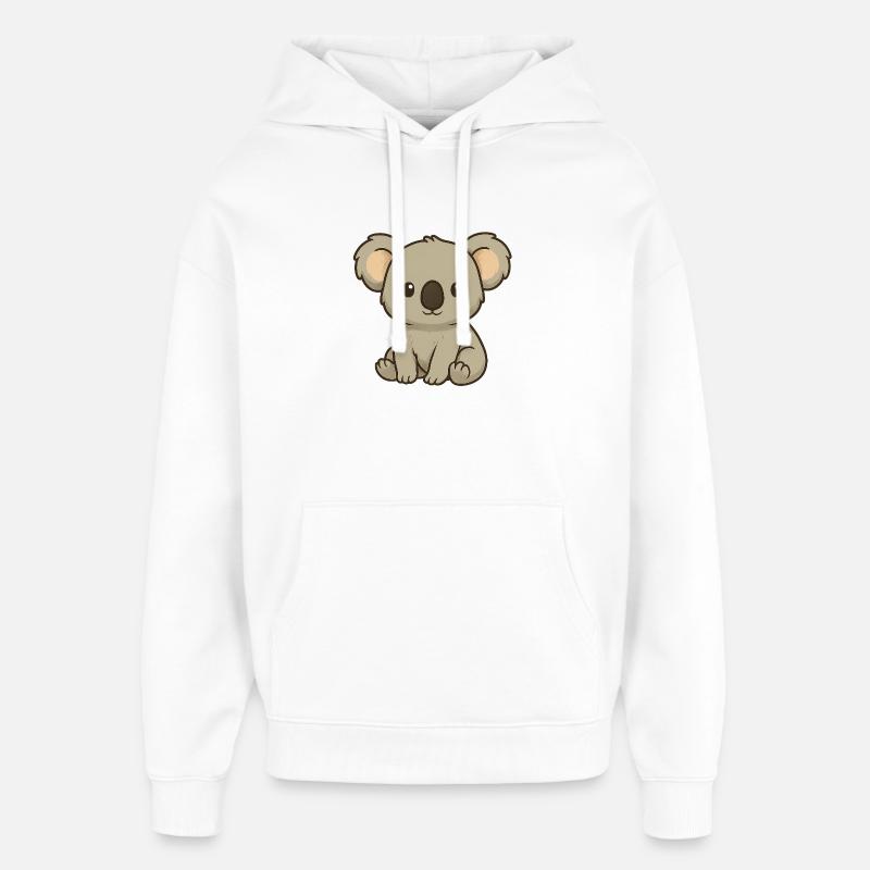 Koala - Sweat à capuche unisexe Stanley/Stella Oversized - blanc