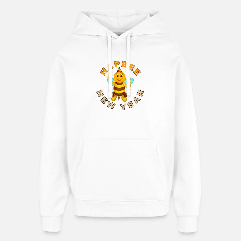 HAPBEE Neujahr mit Text 2 - Oversized Unisex Hoodie von Stanley/Stella - Weiß