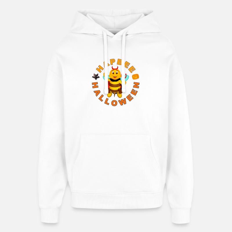 HAPBEE Halloween avec texte - Sweat à capuche unisexe Stanley/Stella Oversized - blanc