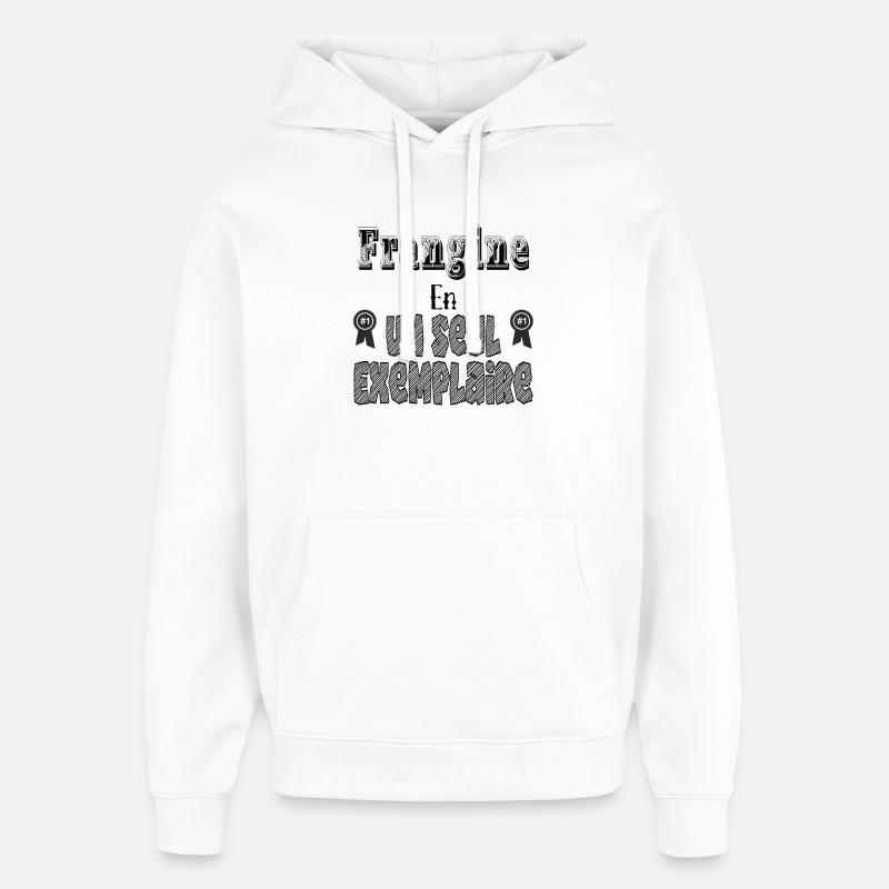 Schwester in einer einzigen Kopie - Oversized Unisex Hoodie von Stanley/Stella - Weiß