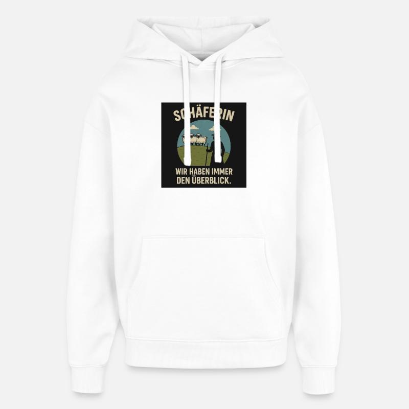 Schäferin Überblick - Oversized Unisex Hoodie von Stanley/Stella - Weiß