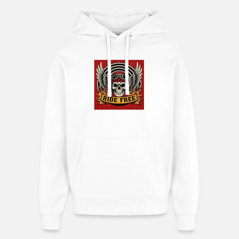 Trajet gratuit - Sweat à capuche unisexe Stanley/Stella Oversized - blanc