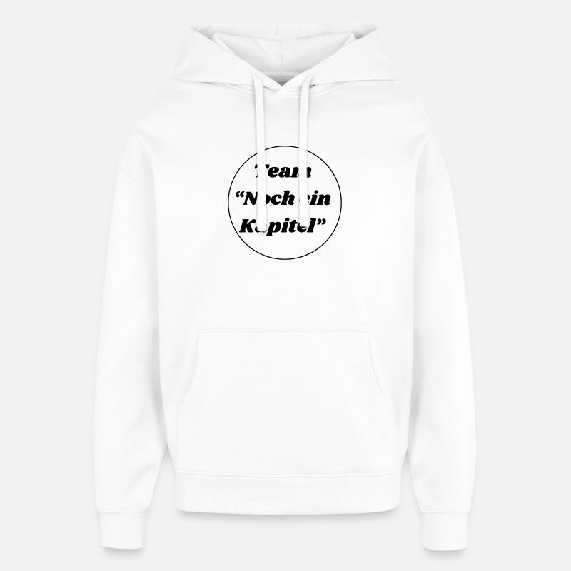 Team "noch ein Kapitel" - Oversized Unisex Hoodie von Stanley/Stella - Weiß