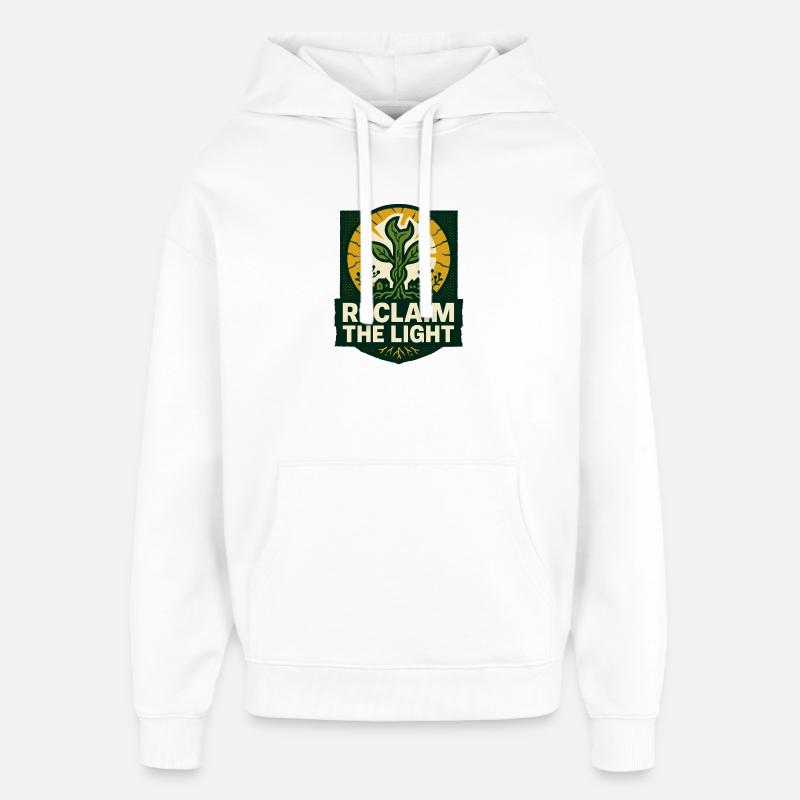 Reclaim the Light – Solarpunk - Oversized Unisex Hoodie von Stanley/Stella - Weiß