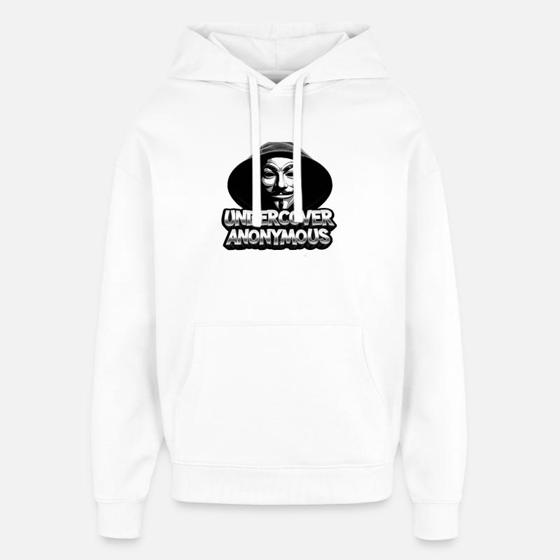 Anonyme infiltré - Sweat à capuche unisexe Stanley/Stella Oversized - blanc