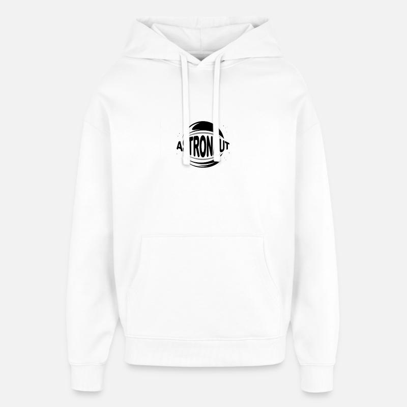 Astronaute - Cool Astonomy Logo - Sweat à capuche unisexe Stanley/Stella Oversized - blanc