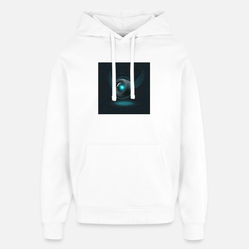 Vorlage_Redbubble - Sweat à capuche unisexe Stanley/Stella Oversized - blanc