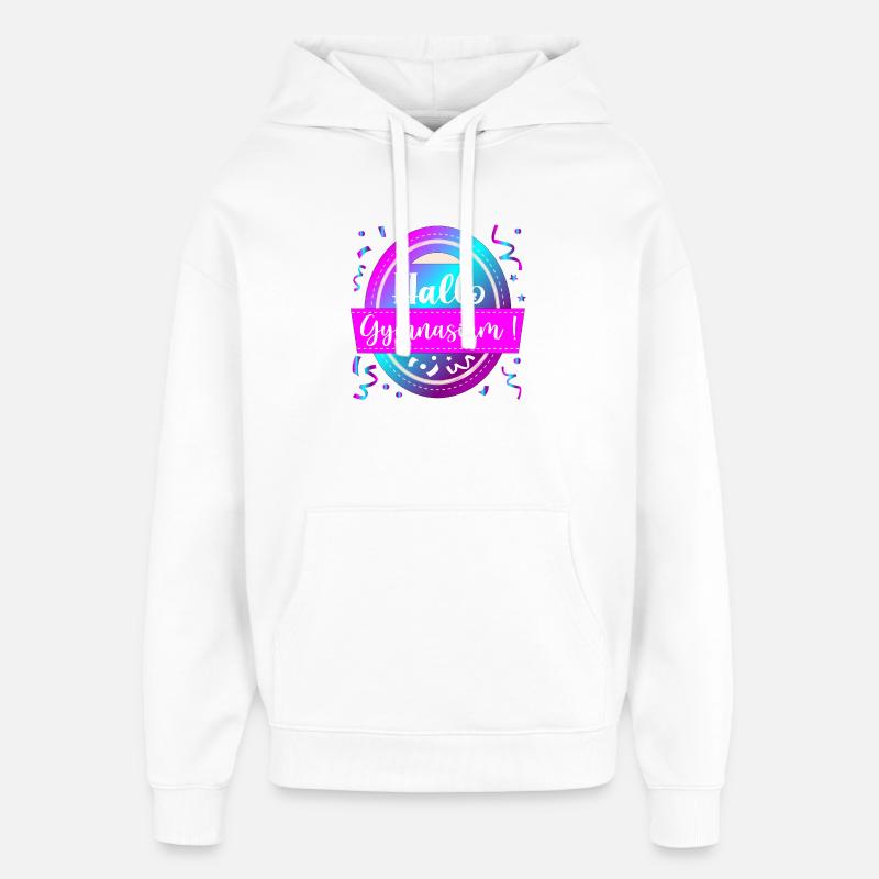 DÉBUT DE L'ÉCOLE LYCÉE BONJOUR - Sweat à capuche unisexe Stanley/Stella Oversized - blanc