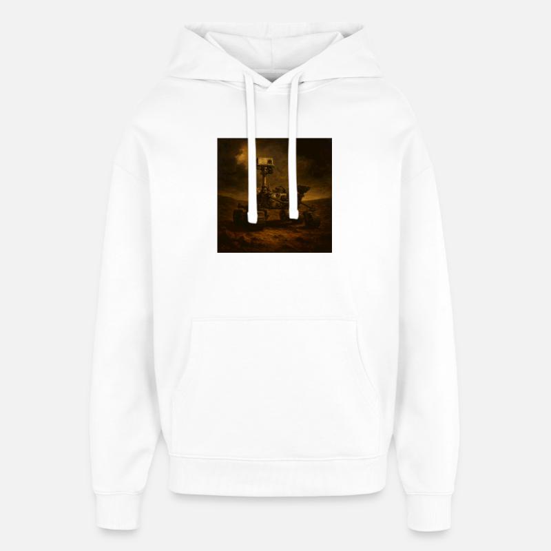 Mars Rover - Sweat à capuche unisexe Stanley/Stella Oversized - blanc