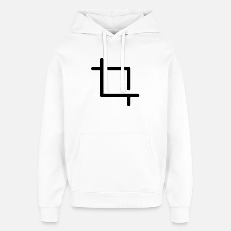 Icône de recadrage - Sweat à capuche unisexe Stanley/Stella Oversized - blanc