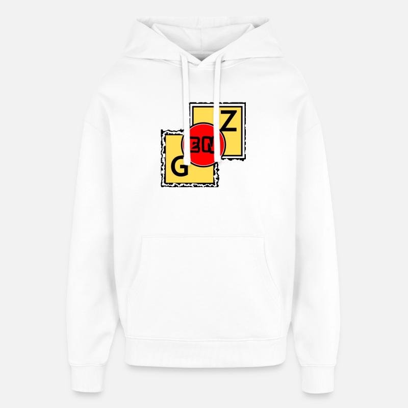 GEN Z Blocks - Oversized Unisex Hoodie by Stanley/Stella - white