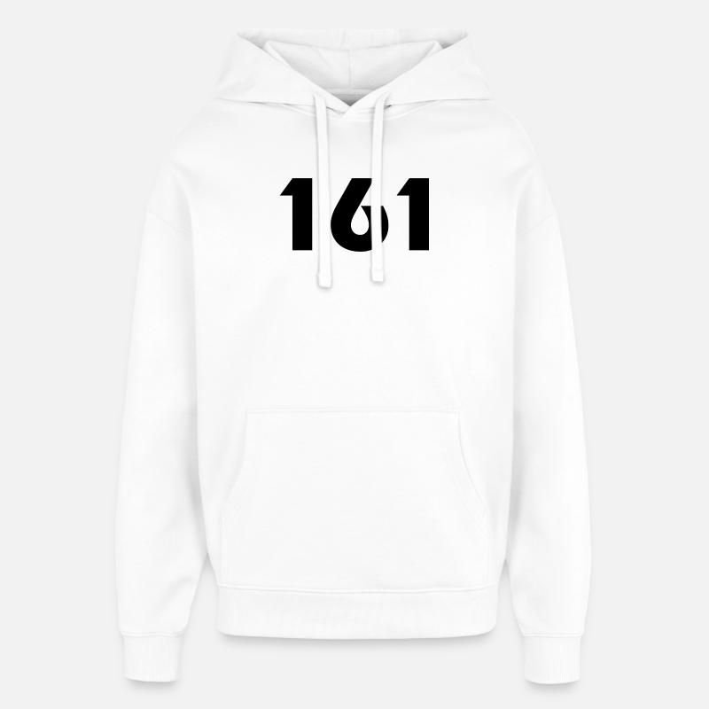 eins6eins - Sweat à capuche unisexe Stanley/Stella Oversized - blanc