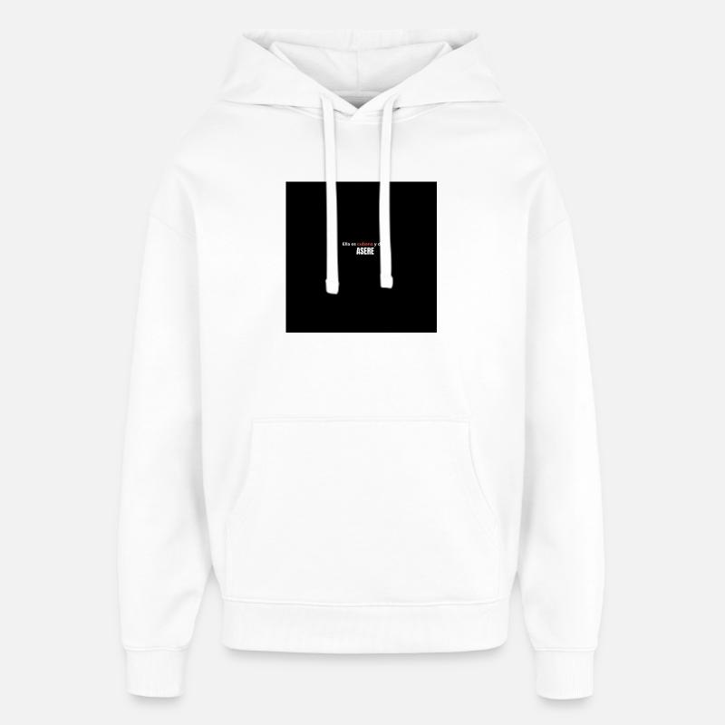 Asere - Sweat à capuche unisexe Stanley/Stella Oversized - blanc