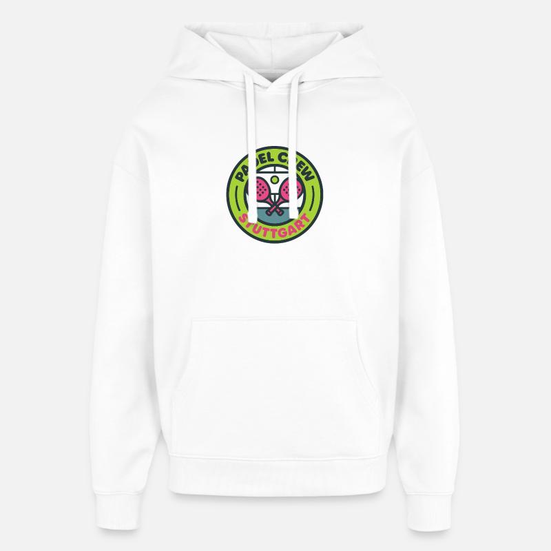 Padel Crew Stuttgart - Sweat à capuche unisexe Stanley/Stella Oversized - blanc