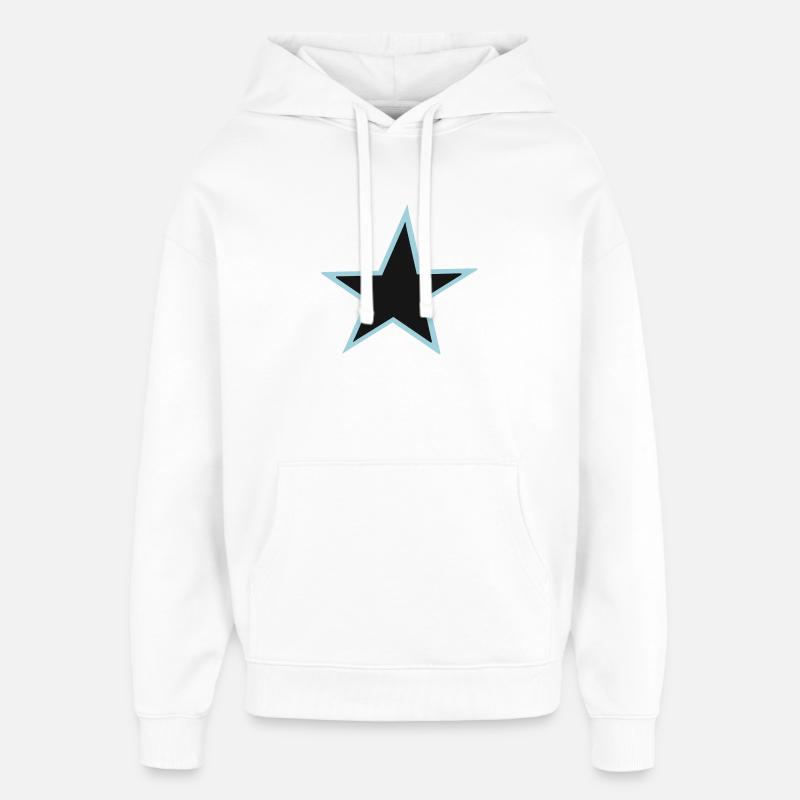 Abstrakte Bunte Sternzeichnung - Oversized Unisex Hoodie von Stanley/Stella - Weiß