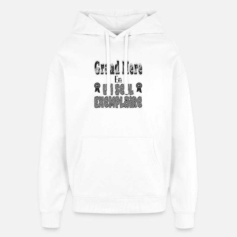 Oma in einem einzigen Exemplar - Oversized Unisex Hoodie von Stanley/Stella - Weiß