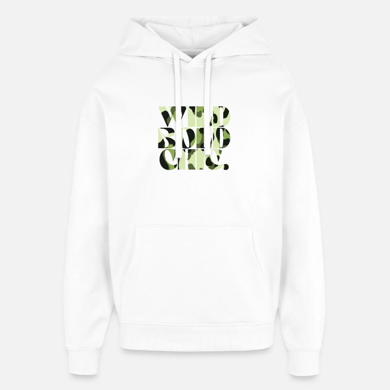 Wild Bold Chic Camouflage Chic - Oversized Unisex Hoodie von Stanley/Stella - Weiß