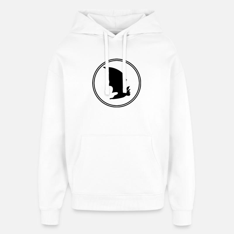 Bat Gothic : Nuit, Vampire & Liberté - Sweat à capuche unisexe Stanley/Stella Oversized - blanc