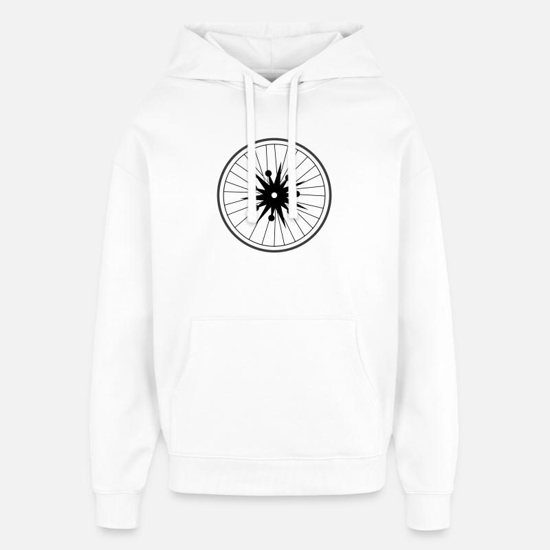 Roue Big Bang de Cean - Sweat à capuche unisexe Stanley/Stella Oversized - blanc
