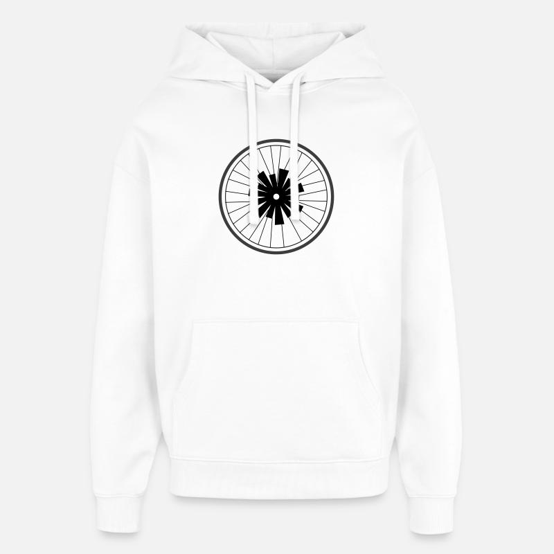 Roue d’astérisque de Cean - Sweat à capuche unisexe Stanley/Stella Oversized - blanc