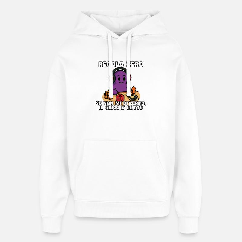 Regel Null: Spaß oder Trennung - Oversized Unisex Hoodie von Stanley/Stella - Weiß