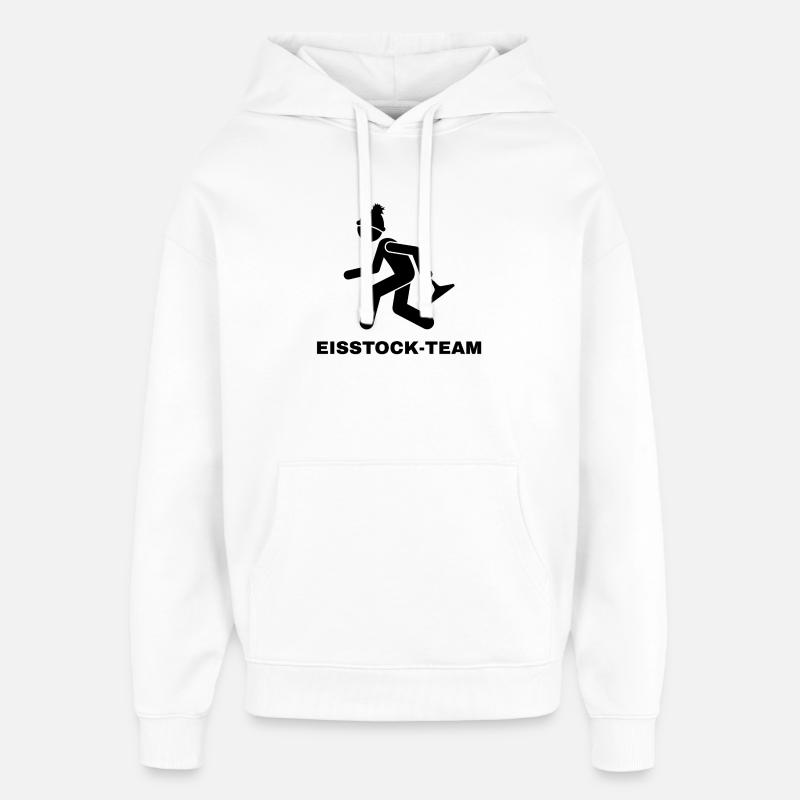 STOCK DE GLACE-ÉQUIPE-3 - Sweat à capuche unisexe Stanley/Stella Oversized - blanc