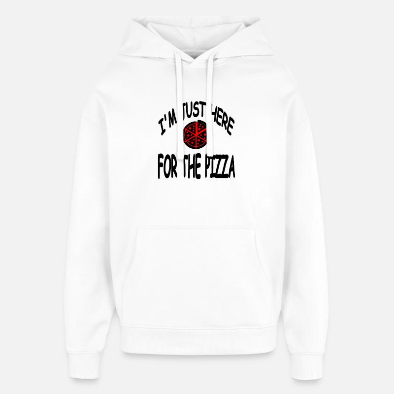 Pizza - Sweat à capuche unisexe Stanley/Stella Oversized - blanc