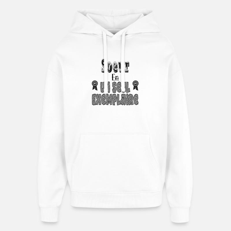 Sœur En Un Seul Exemplaire - Sweat à capuche unisexe Stanley/Stella Oversized - blanc
