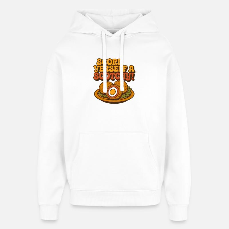 Marquez-vous un scotchy - Sweat à capuche unisexe Stanley/Stella Oversized - blanc