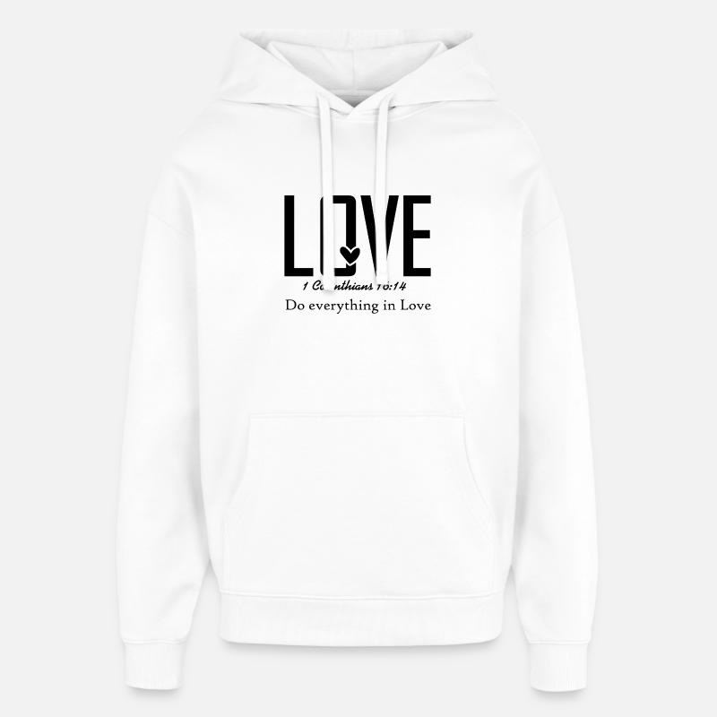 Designanalyse fehlt – Bild erneut hochladen - Oversized Unisex Hoodie von Stanley/Stella - Weiß