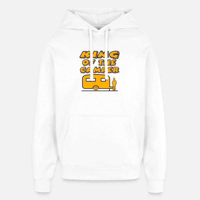 Camping - Sweat à capuche unisexe Stanley/Stella Oversized - blanc