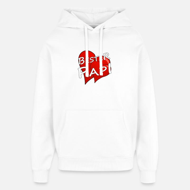 BESTER PAPI - Oversized Unisex Hoodie von Stanley/Stella - Weiß
